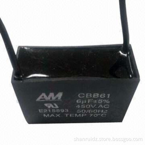 Metallized Polypropylene Film Capacitor for Ceiling Fan, Used for Wiring General Purpose